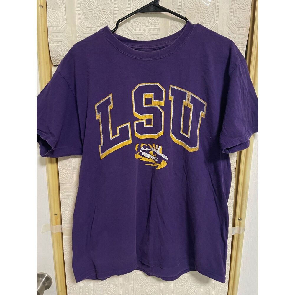 LSU Tigers "Eye of the Tiger" vintage purple and gold T-shirt